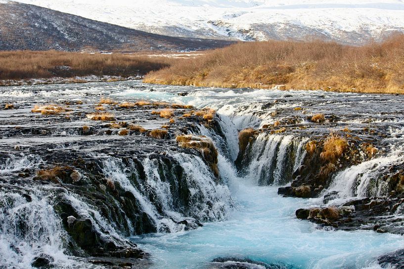 Bruarfoss waterval IJsland van Judith van Wijk