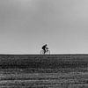 Einsamer Radfahrer von Ton de Koning
