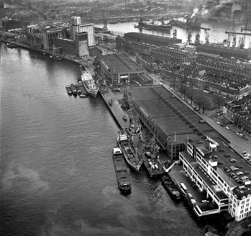 Katendrecht Rotterdam Luftaufnahme 1966