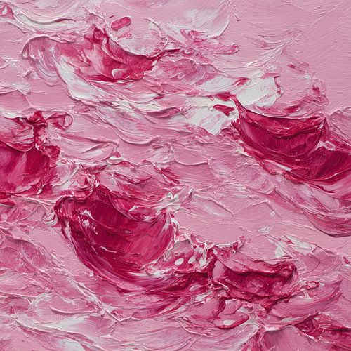 Zee van rosé wijn abstract