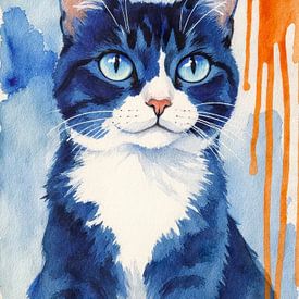 Blau und weiß und hübsch von Jutta Maria Pusl