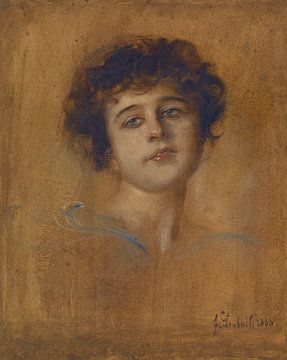 Franz von Lenbach, Bildnis einer jungen Frau, 1876