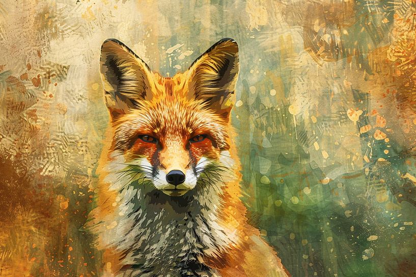 Modernes abstraktes Porträt mit Graffiti von Art & Soul Creations