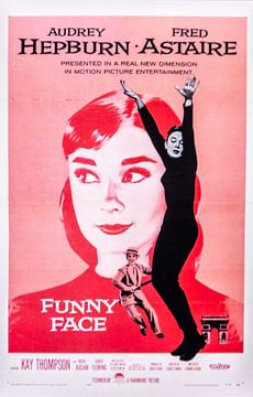 Filmposter Funny Face  met Audrey Hepburn van Brian Morgan