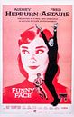 Filmposter Funny Face  met Audrey Hepburn van Brian Morgan thumbnail