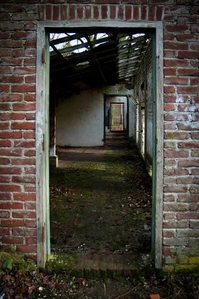 Blick durch ein verlassenes Gebäude von Suzanne Schoepe