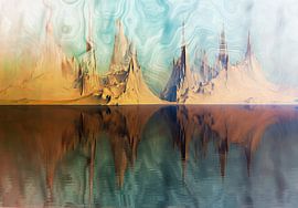 Surrealist landscape by Angel Estevez