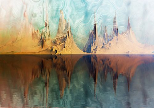 Surrealist landscape