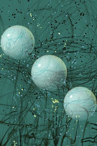 Geometrische - bollen in fractale patroon