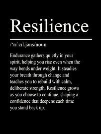 Resilience Definition - Black by WordsThatInspire