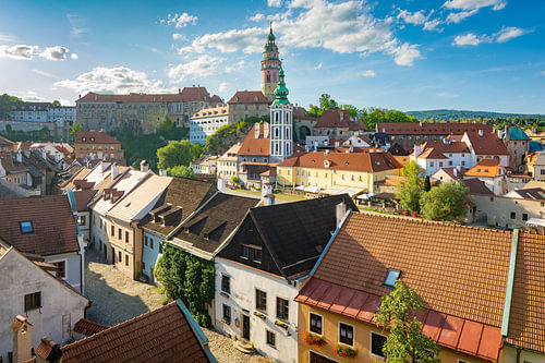 Český Krumlov en été