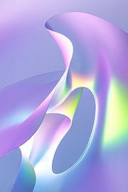 3D render in purple and yellow by Evert Schiphuis