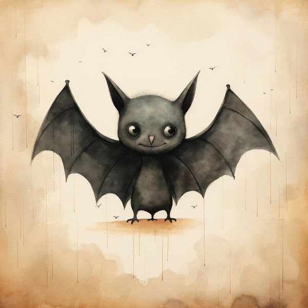 Minimale Fledermaus von Aloke Design