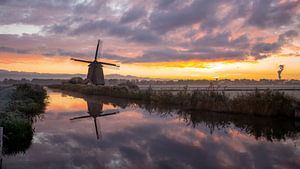 Moulin au canal périphérique sur Robert van der Eng