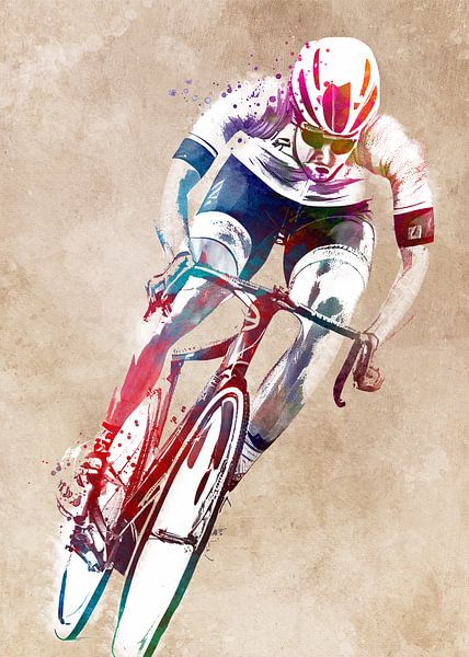 Radfahren Fahrradsport Kunst #Radfahren #Sport #Radfahren von JBJart Justyna Jaszke