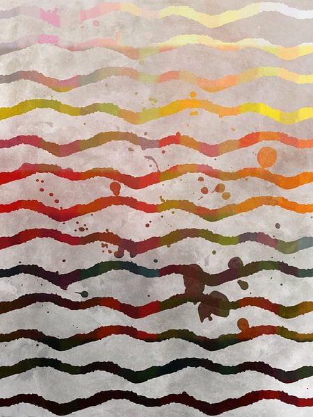 Colourful waves on gray by Western Exposure