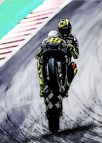 Valentino rossi by Rivlows Art