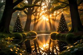 Lichterglanz im Schneewald