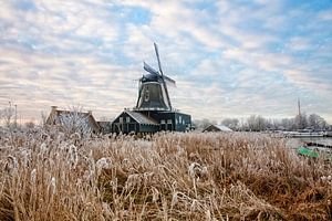 De windmolen De Rat bij IJlst in Friesland. Wout Kok One2expose Photography