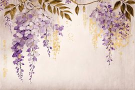 Chic hôtelier : une glycine retombante aux feuilles dorées