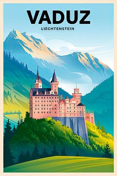 Vaduz, Liechtenstein. van Poster Art Shop