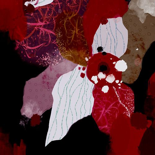 Abstract flower van annemiek art