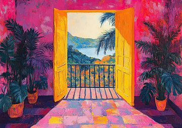 Henri Matisse inspired Mediterranean Sea View Sea Fauvism
