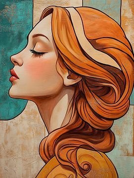 Serene Gaze by Eye catching paintings