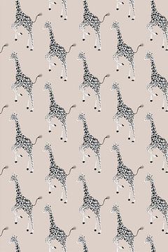 Giraffe pattern van Walljar