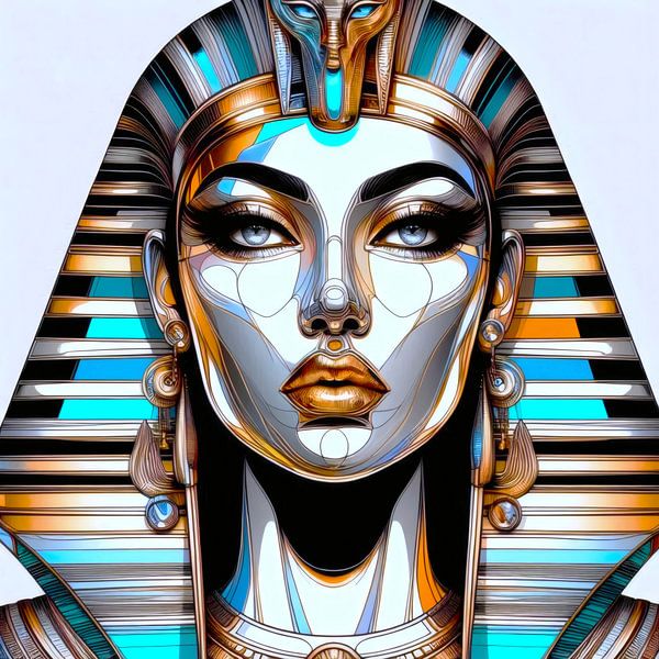 Stralend creatief portret van Cleopatra van A.D. Digital ART