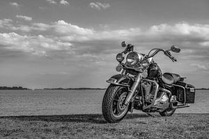 Harley Davidson in Schwarz und Weiß von anne droogsma