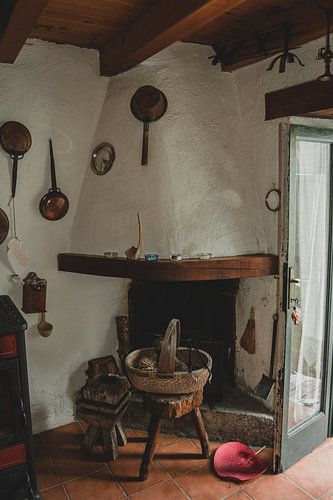 Interior of an old house on the hill
