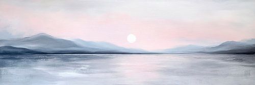 Dageraad over het meer