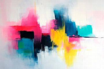 Kleurenexplosie in Abstract - Levendig van Poster Art Shop