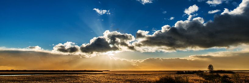 Zonsondergang nabij Gaast von Harrie Muis