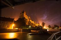 Kasteel Sigmaringen met de Donau - in regen- en onweersbuien van Jiri Viehmann thumbnail