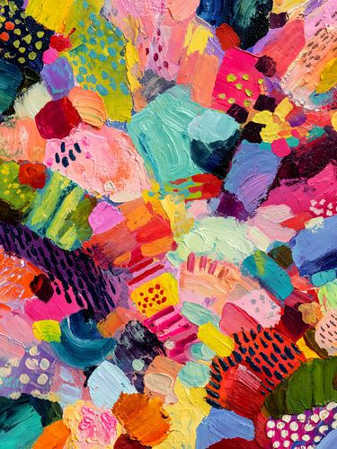 Colorful Abstract Brush Strokes