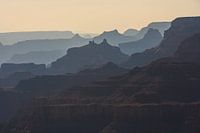View over the Grand Canyon during sunset