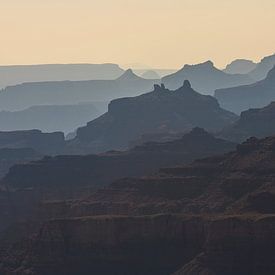 View over the Grand Canyon during sunset by Anouschka Hendriks