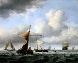 A Brisk Breeze, Willem van de Velde the Younger by Masterful Masters thumbnail