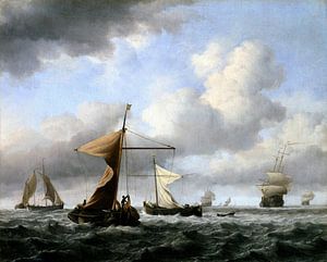 Eine zügige Brise, Willem van de Velde der Jüngere