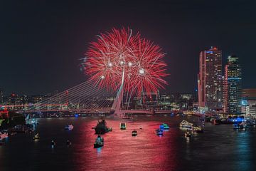 De Vuurwerkshow van de Wereldhavendagen in Rotterdam van MS Fotografie | Marc van der Stelt