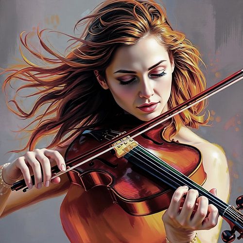 Woman with violin