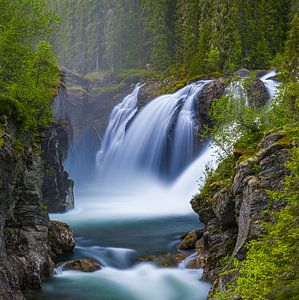 Rjukandefossen-Wasserfall, Buskerud, Norwegen