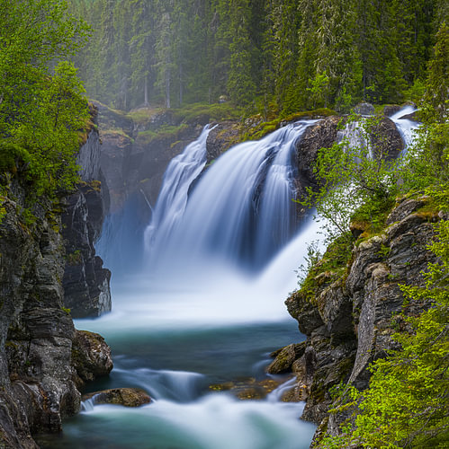 Rjukandefossen Waterfall, Buskerud, Norway by Henk Meijer Photography