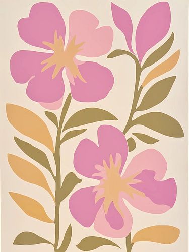 Pastel Botanical Flowers