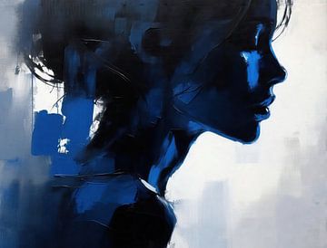 Blauw Profiel | Vrouw in Blauw van De Mooiste Kunst