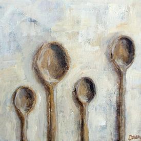 Wooden spoons by Mieke Daenen