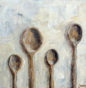 Wooden spoons by Mieke Daenen