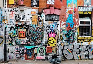 Graffiti-Wand, Shoreditch, London